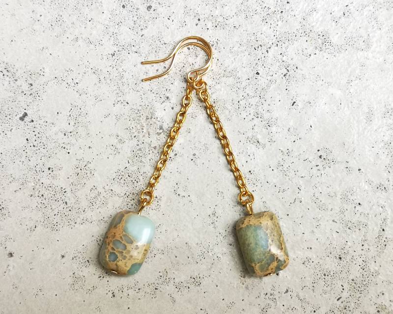 Ohrhänger "Ranta" Mit Sedimentjaspis Regalit von ArynsWelt