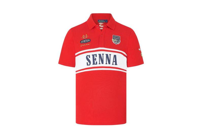 Aryton Senna Poloshirt "Patchwork" Rot Aryton Senna Poloshirt "Patchwork" Rot von Aryton Senna