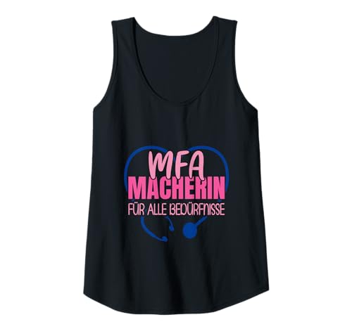 Damen MFA Macherin Medizinische Fachangestellte Tank Top von Arzthelferin Geschenke Für MFA Prüfung Bestanden