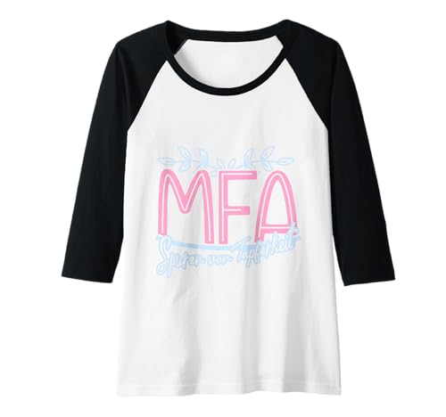 Damen MFA Spuren Von Tapferkeit Medizinische Fachangestellte Raglan von Arzthelferin Geschenke Für MFA Prüfung Bestanden
