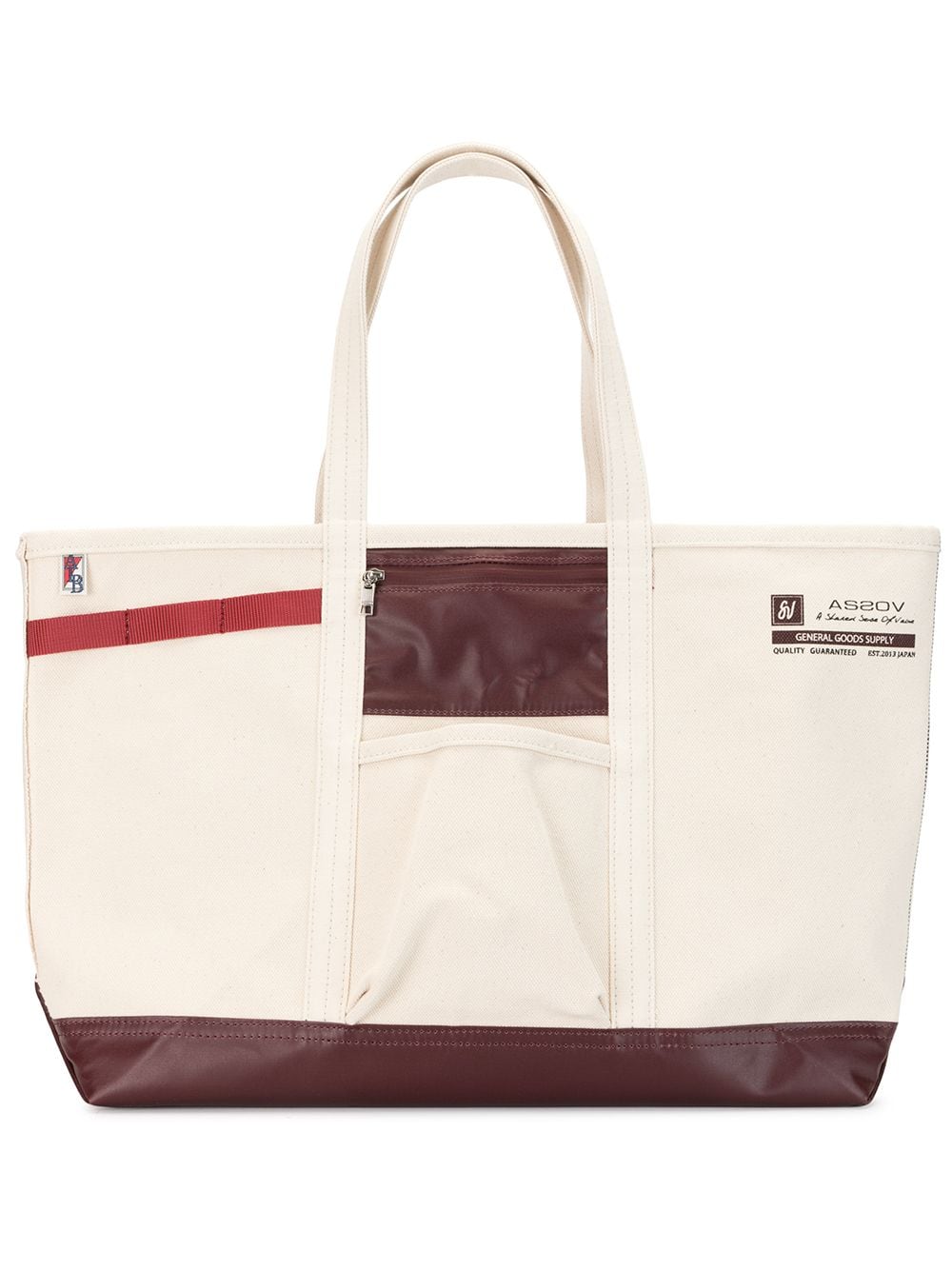 As2ov 'Alberton' Shopper aus Canvas - Nude von As2ov