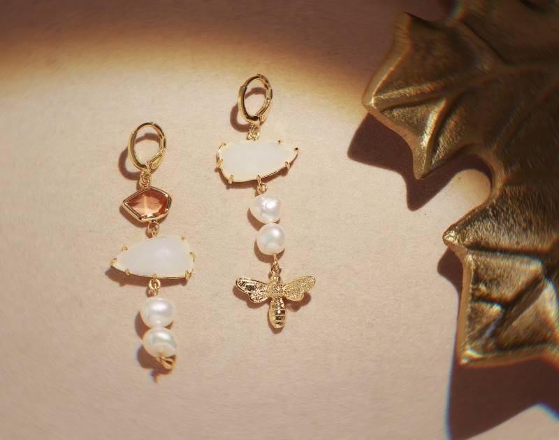 Ohrringe, Süßwasserperlen, Kristalle Ohrringe, Süßwasserperlen, Kristalle von AsBoldAsJewelry