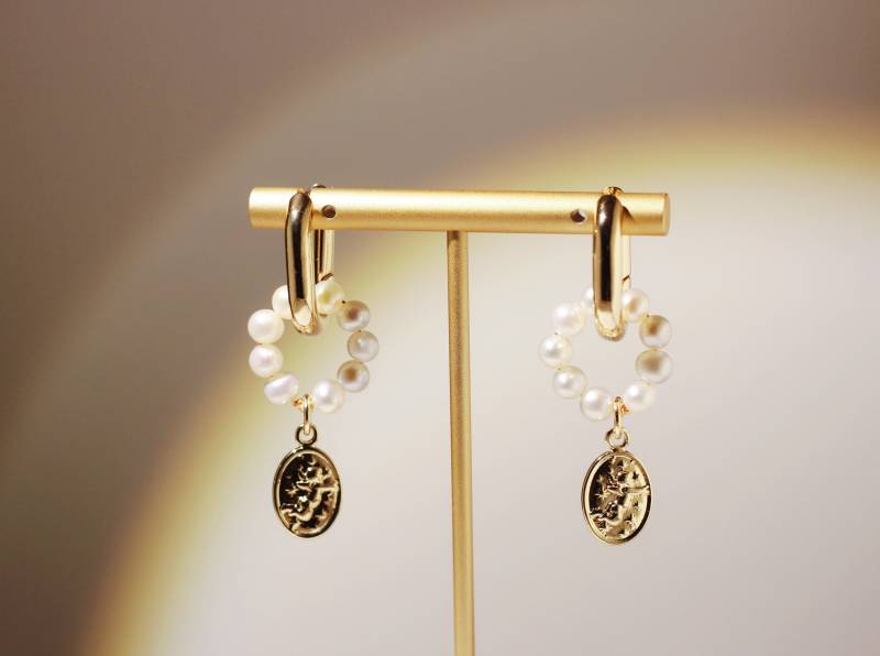 Ohrringe, Süßwasserperlen Ohrringe, Süßwasserperlen von AsBoldAsJewelry