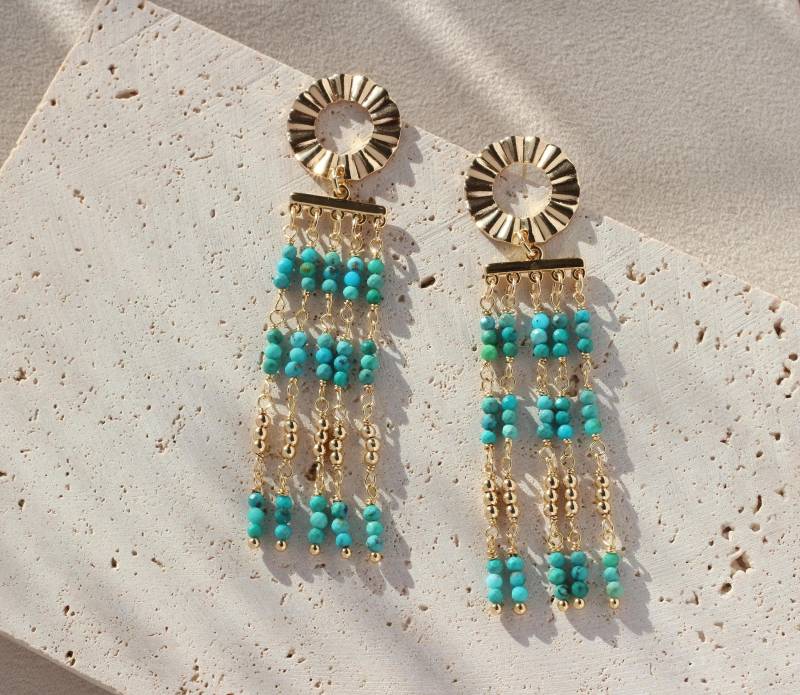 Türkisfarbene Ohrringe Türkisfarbene Ohrringe von AsBoldAsJewelry