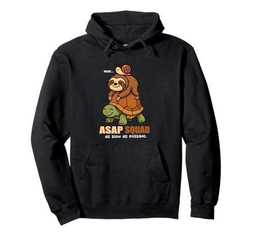 Turtle Snail Sloth Sloth ASAP Squad Slow Animal Lover für Jungen und Mädchen Pullover Hoodie von AsapSquadAxis1