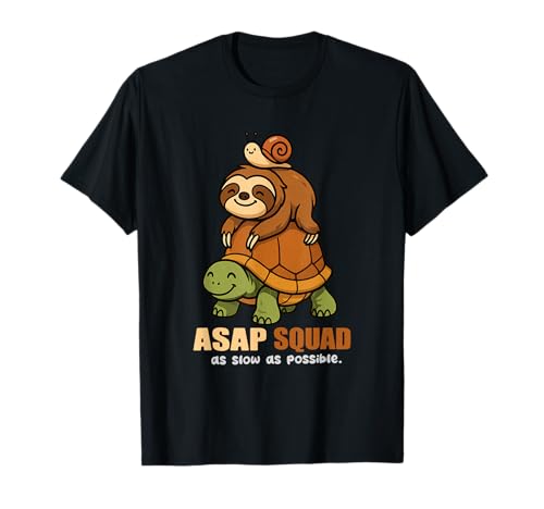 Turtle Snail Sloth Sloth ASAP Squad Slow Animal Lover für Jungen und Mädchen T-Shirt von AsapSquadAxis1