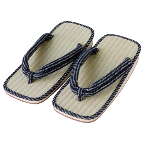 Asayu Japan Traditionelle japanische Sandalen Tatami Setta Zori, Hergestellt in Japan - Schwarze Streifen Asayu Japan Traditionelle japanische Sandalen Tatami Setta Zori, Hergestellt in Japan - Schwarze Streifen von Asayu Japan