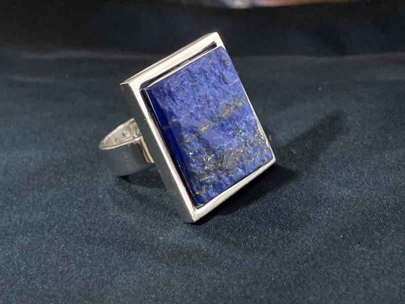 Echter Lapislazuli in Schönem Design. Ring Silber | 925 Sterling Super Toller Edelstein von AscadeInternational