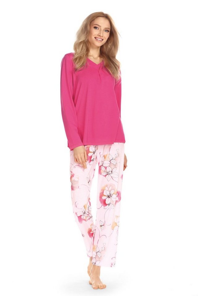 Ascafa Schlafanzug (Set, 2 tlg., Set) Damen Schlafanzug 2-teilig Pyjama Baumwolle von Ascafa