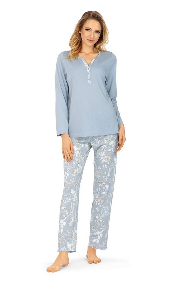 Ascafa Schlafanzug (Set, 2 tlg., 2-teilig) Damen Schlafanzug 2-teilig Pyjama florales Muster von Ascafa