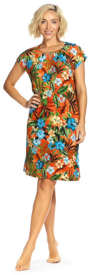 Ascafa Strandkleid Beach (Packung, 1-tlg., 1-teilig) Damen 95cm Sommerkleid im Tropicallook Strandmode von Ascafa