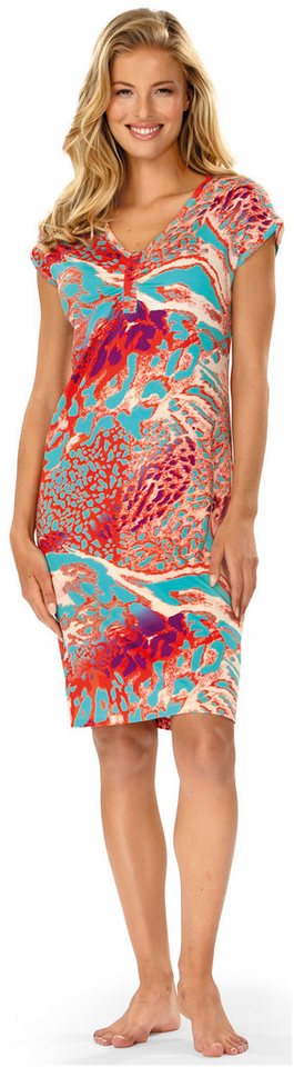 Ascafa Strandkleid Beach (Packung, 1-tlg., 1-teilig) Damen Trägerkleid 100cm Sommerkleid Leolook Strandmode von Ascafa