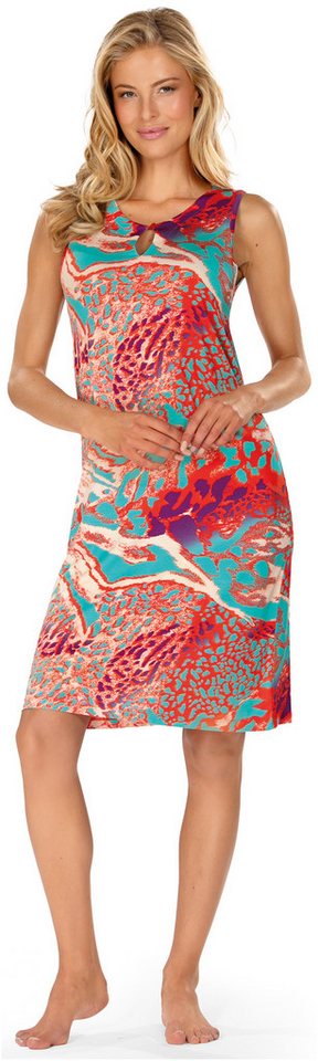 Ascafa Strandkleid Beach (Packung, 1-tlg., 1-teilig) Damen Trägerkleid 100cm Sommerkleid Leolook Strandmode von Ascafa