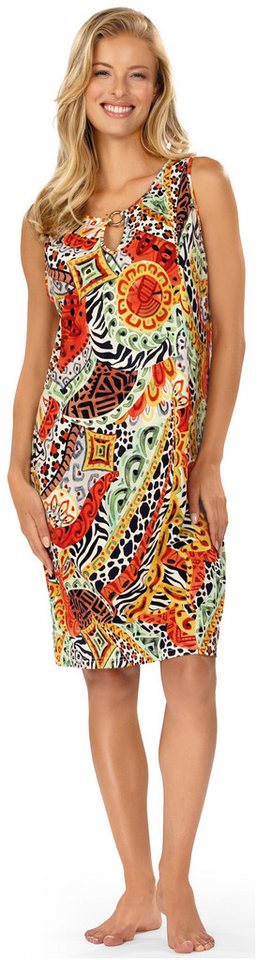 Ascafa Strandkleid Beach (Packung, 1-tlg., 1-teilig) Damen Trägerkleid 95cm Sommerkleid exotisch Strandmode von Ascafa