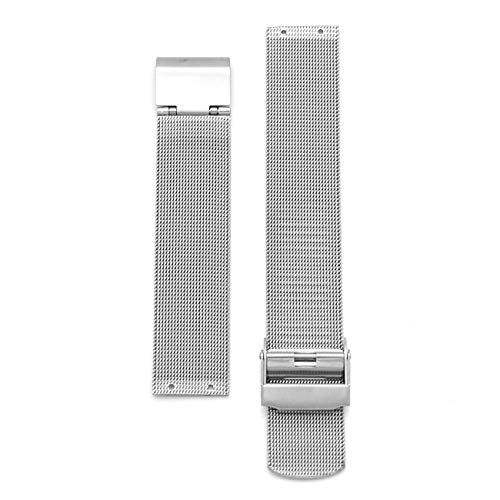 Ersatz-Uhrenarmband aus Edelstahl für Skagen, 18 mm, silberfarben von Ascend