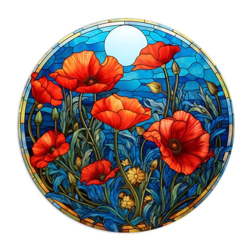 Ascitndy 4 Stück Acryl-Scheibenanhänger mit Kette, Europäischer Retro-Anhänger, Damen-Anhänger, Zubehör YK147 Ascitndy 4 Stück Acryl-Scheibenanhänger mit Kette, Europäischer Retro-Anhänger, Damen-Anhänger, Zubehör YK147 von Ascitndy