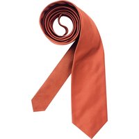 Ascot Herren Krawatte orange Seide unifarben von Ascot