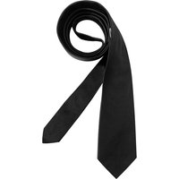 Ascot Herren Krawatte schwarz unifarben von Ascot