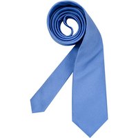 Ascot Herren Krawatte blau Seide unifarben von Ascot