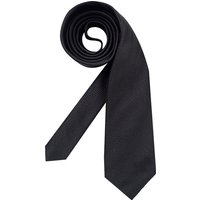 Ascot Herren Krawatte schwarz unifarben von Ascot