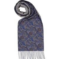 Ascot Herren Schal blau Wolle von Ascot