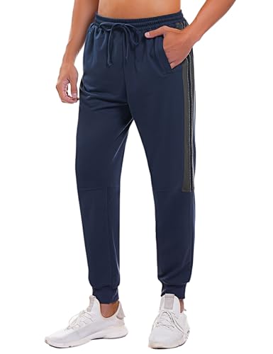 Aseniza Jogginghose Herren Sporthose Lang Trainingshose Modern Freizeithose Sweathose Jungen Jogger Sport Hose Streifen für Fitness Laufen Alltag von Aseniza