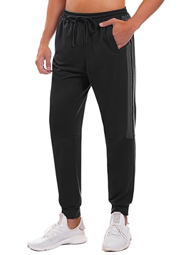 Aseniza Jogginghose Herren Sporthose Lang Trainingshose Modern Freizeithose Sweathose Jungen Jogger Sport Hose Streifen für Fitness Laufen Alltag von Aseniza