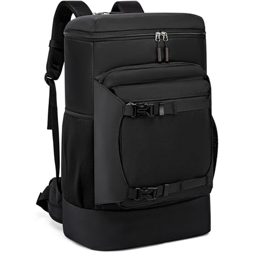 Asenlin Reiserucksack für Damen und Herren, 40 l, extra großer Handgepäck-Rucksack, 45.7 cm (18 Zoll) Laptop-Rucksack, Fluggenehmigt, wasserdicht, Schwarz, 20-inch von Asenlin
