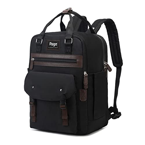 Asge Rucksack Damen Schulrucksack Mädchen Teenager Backpack Women Casual Daypack Herren Reiserucksack Handgepäck Schultasche Jungen Wasserdichte Reißverschlüsse Cityrucksack mit Laptopfach von Asge