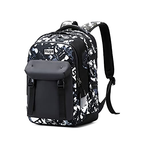 Asge schulrucksack jungen teenager rucksack schule mädchen schultasche kinder schulranzen 5-13 klasse wasserdicht ranzen 8-16 jahre geschenke für jugendliche school bag for kids von Asge