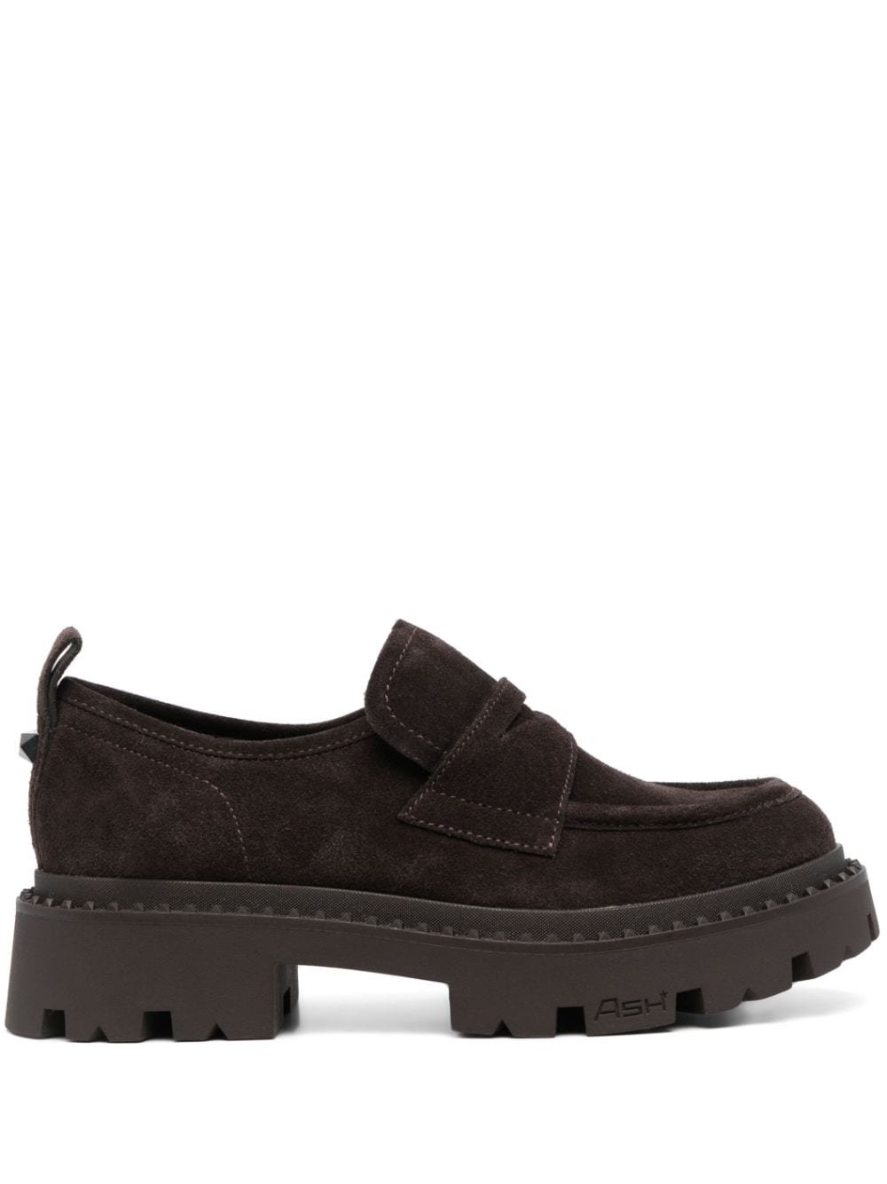 Ash Loafer mit Nieten - Braun von Ash