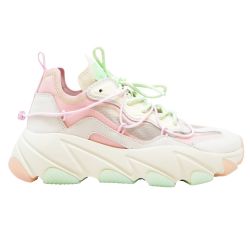 Ash Mehrfarbige Rose/grün Ledersneaker von Ash