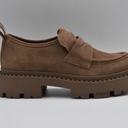 Ash Sequoia Nubuk Schnürbare Flache Damenschuhe von Ash