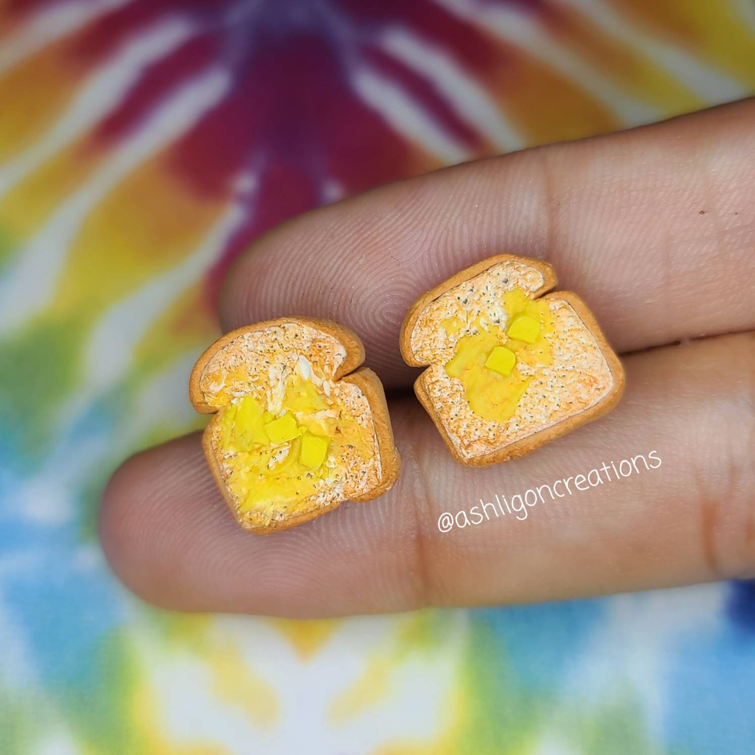 Buttered Toast Ohrstecker Buttered Toast Ohrstecker von AshLigonCreations