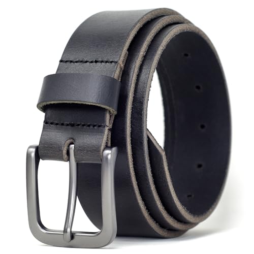 Ashford Ridge Herrengürtel 34 mm Echtleder für Hosen - Schwarz 110cm von Ashford Ridge