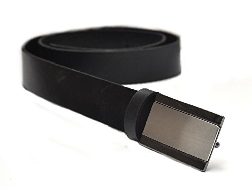 Ashford Ridge 34 mm (1,25") Vollnarbenledergürtel für Herren – Schwarz von Ashford Ridge