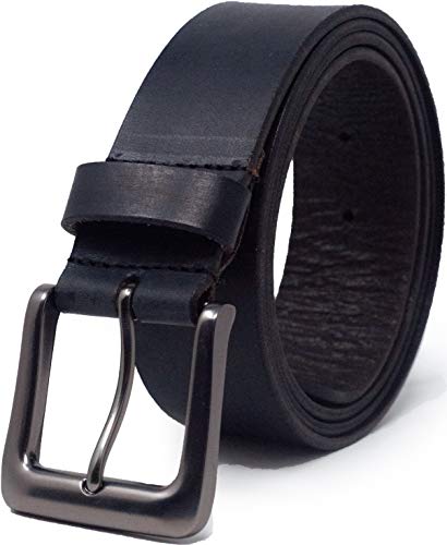 Ashford Ridge 38mm voll Ledergürtel für Jeans - Schwarz Klein von Ashford Ridge