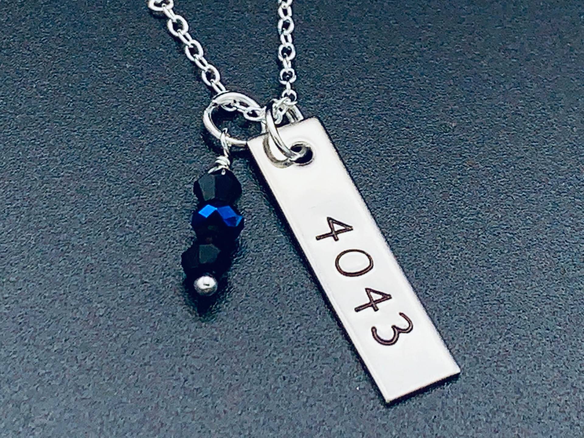 Hand Gestempelt Schmuck - Polizei Frau/Mom Schmuck-Personalisierte Schmuck-Sheriff Frau-stellvertreter Frau-Trooper Dünne Blaue Linie von Ashijewelers