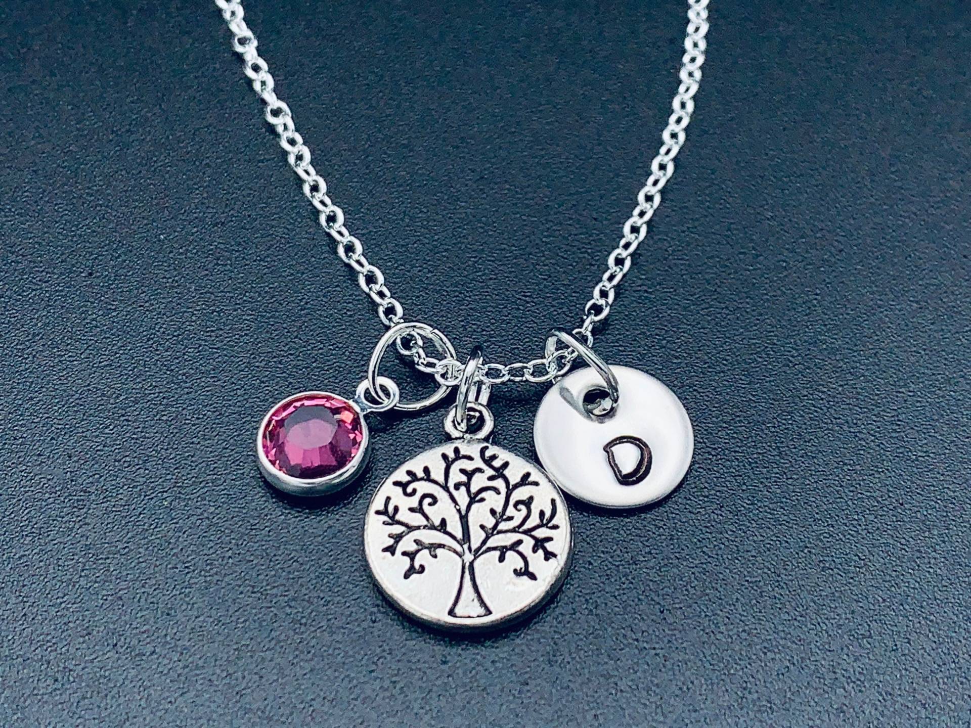 Personalisierte Baum Des Lebens Halskette von Ashijewelers