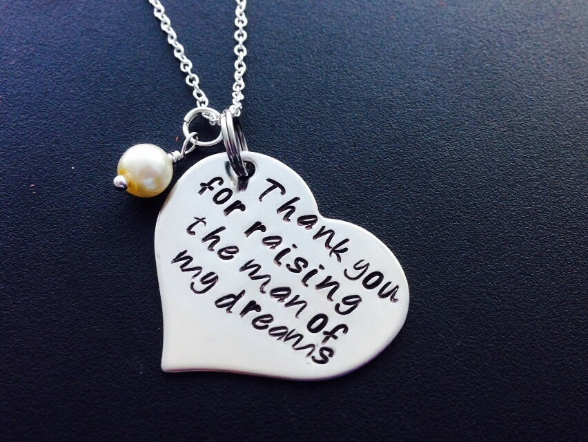 Vielen Dank Für Die Anhebung Der Mann Meiner Träume Frau Hochzeitsgeschenk Schwiegermutter Schlüsselanhänger von Ashijewelers