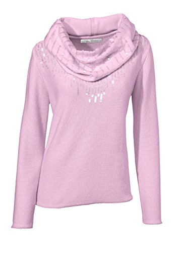 Ashley Brooke Damen Designer-Pullover + Schal, Rosé, Größe:36 von Ashley Brooke