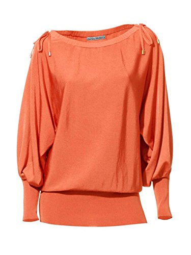 Ashley Brooke Designer-Pullover orange Größe 46 von Ashley Brooke