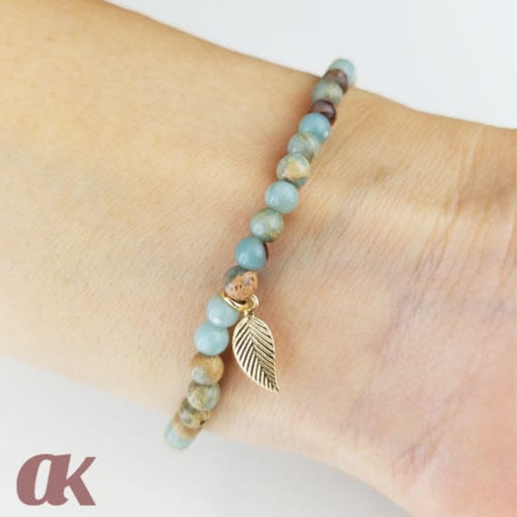 Erdige Türkis Mit Gold Filled Blatt Akzent Einfache Casual Chic Stilvolle Elegante Kleine Perlen Armband Junge Jugendlich Erdige Türkis Mit Gold Filled Blatt Akzent Einfache Casual Chic Stilvolle Elegante Kleine Perlen Armband Junge Jugendlich von AshleyKDesigns