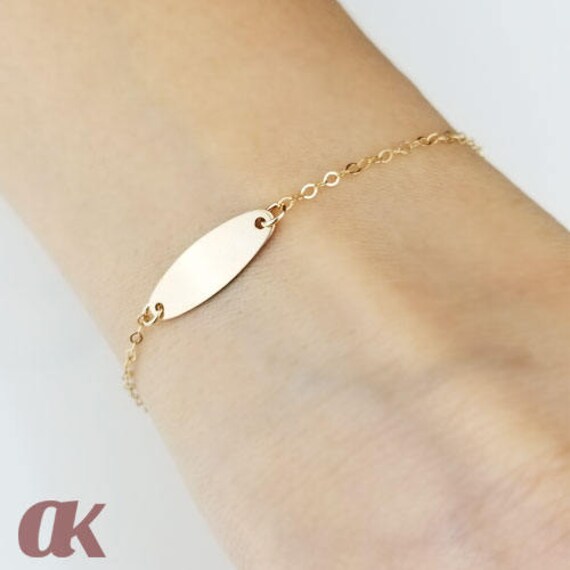 Gold Filled Id Charm Bar Schlicht Lässig Chic Stylisch Elegant Kleines Armband Junge Jugendliche Gold Filled Id Charm Bar Schlicht Lässig Chic Stylisch Elegant Kleines Armband Junge Jugendliche von AshleyKDesigns