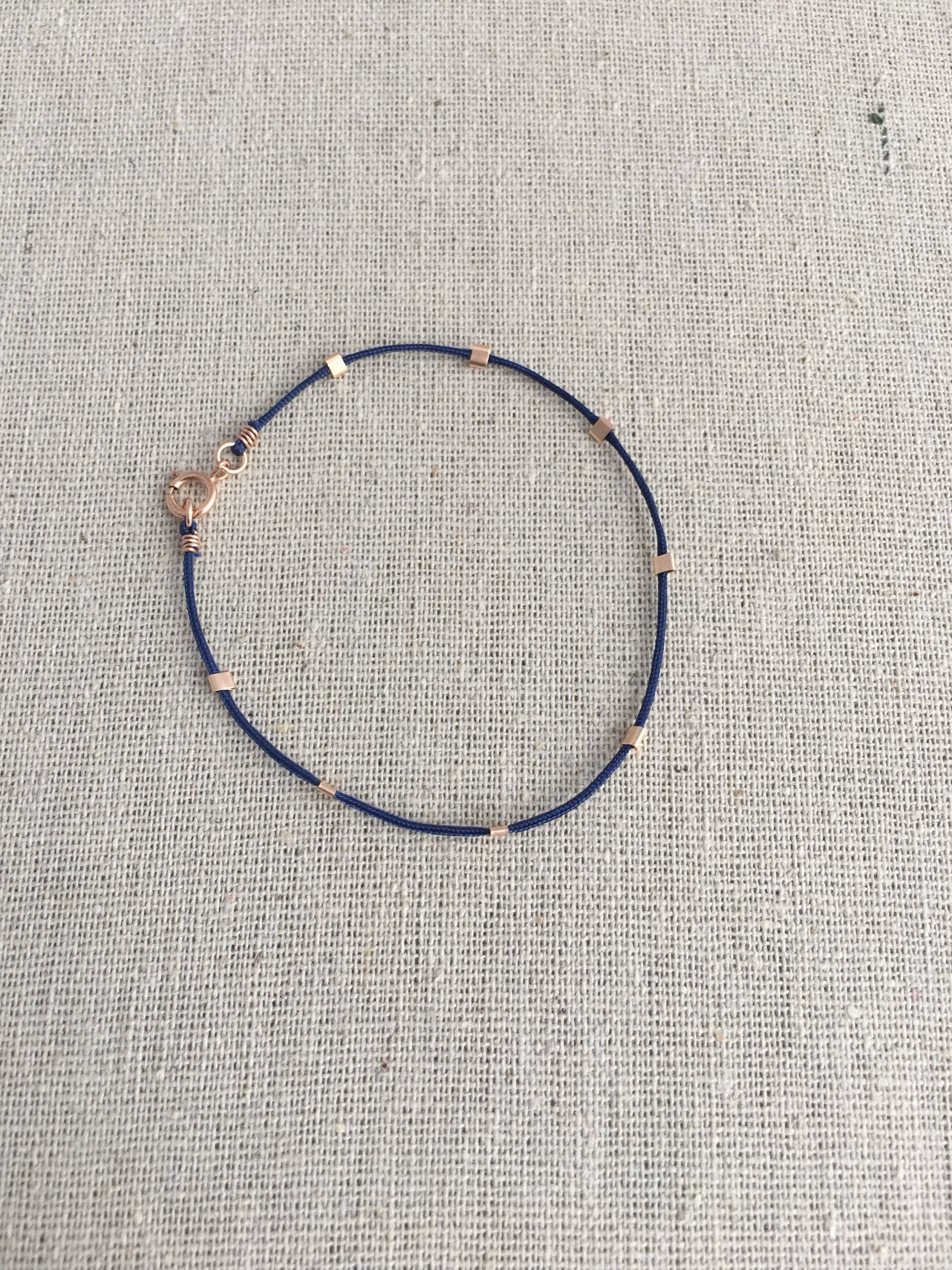 Marine String Armband Zierlich Minimalist Marine String Armband Zierlich Minimalist von AshleyKDesigns