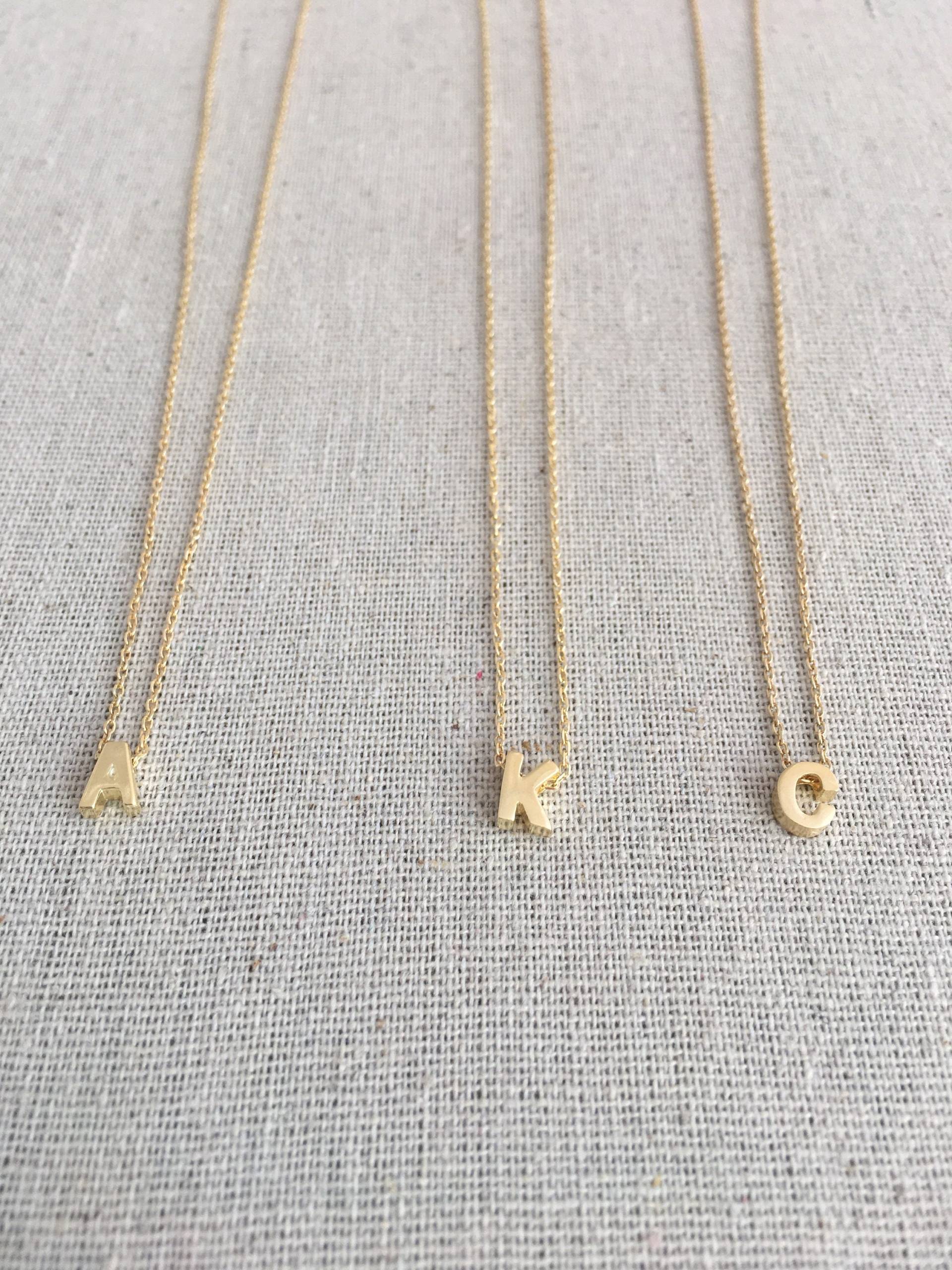 sterling Silber Mit Gold Rhodium Ursprünglichen Charmehalskette Einstellbare Längen in 16" Bis 18" Einfache Layering-Kette sterling Silber Mit Gold Rhodium Ursprünglichen Charmehalskette Einstellbare Längen in 16" Bis 18" Einfache Layering-Kette von AshleyKDesigns