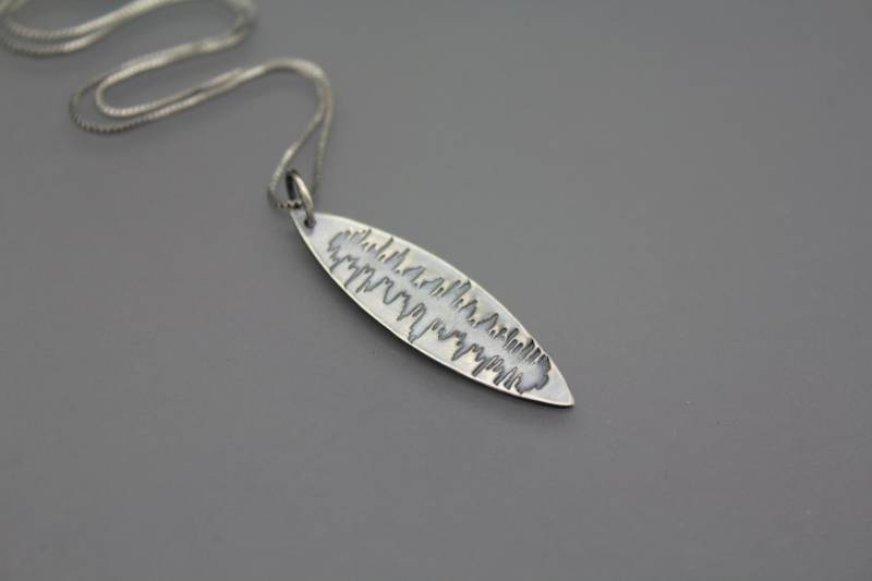 Benutzerdefinierte Sound Wave, Ihre Eigene Stimme Kette, Benutzerdefinierte Wave Schmuck, Soundwave Schallwelle Anhänger, Schallwellen von AshleyLozanoJewelry