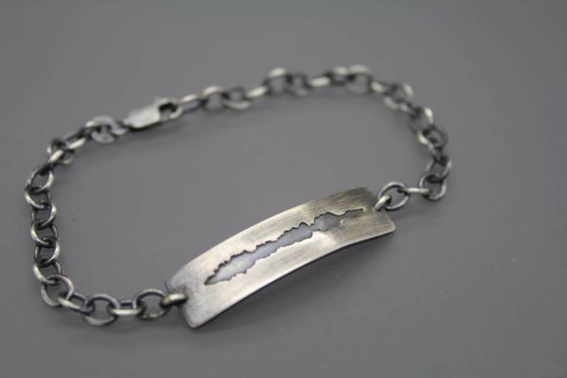 Benutzerdefinierte Sound Wave Armband, Benutzerdefinierte Schmuck, Soundwave Schallwelle Anhänger, Schallwellen, Memorial Halskette von AshleyLozanoJewelry