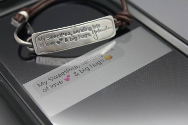 Denkmal, Denkmal Schmuck, Letzte Sms, Erinnerung Armband, Tatsächliche Handschrift, Trauer Geschenk, Rip von AshleyLozanoJewelry