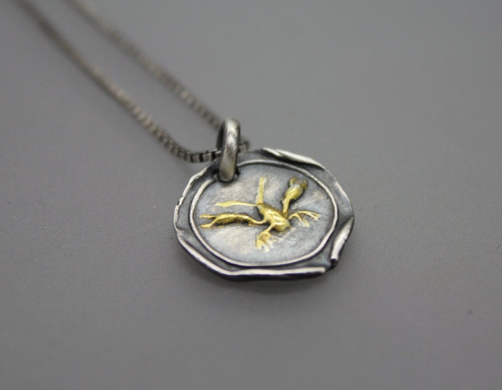 Langusten Halskette, Anhänger, Krebsen Schmuck, Krebse Gold Langusten, Silber Craw Fish Nola von AshleyLozanoJewelry